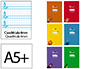 LIBRETA LIDERPAPEL PAUTAGUIA TAPA CARTONCILLO 32H A5+ 75GR CUADRICULADO PAUTADO 4MM CON MARGEN 6 COLORES SURTIDOS