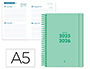 AGENDA ESCOLAR LIDERPAPEL 25-26 ESPIRAL BASIC VERDE MENTA 2 DIAS PAGINA A5 BILINGE PAPEL FSC 70 GR
