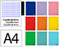 CUADERNO ESPIRAL LIDERPAPEL A4 MICRO SMART TAPA BLANDA 80H 75GR CUADRO 5MM DOBLE MARGEN 4 TALADROS COLORES