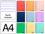 CUADERNO ESPIRAL LIDERPAPEL A4 MICRO WONDER TAPA PLASTICO 120H 90 GR HORIZONTAL 5 BANDAS 4 TALADROS COLORES