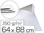 CARTONCILLO GRIS LIDERPAPEL CON UNA CARA BLANCA 350 GR 64X88 CM PAQUETE DE 1 KG (5 HOJAS)
