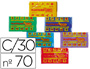PLASTILINA JOVI 70 TAMAO PEQUEO CAJA DE 30 UNIDADES COLORES SURTIDOS