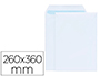 SOBRE LIDERPAPEL BOLSA BLANCO 260X360 MM SOLAPA TIRA DE SILICONA PAPEL OFFSET 100 GR CAJA DE 250 UNIDADES