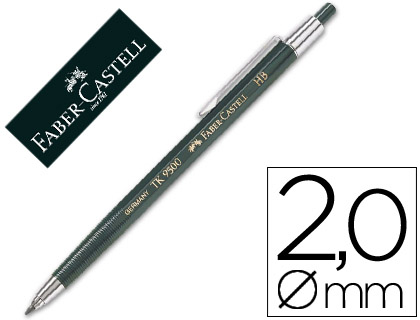 PORTAMINAS FABER CASTELL 9500 CORTO CON CLIP 2 MM