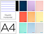 CUADERNO ESPIRAL LIDERPAPEL A4 WONDER TAPA PLASTICO 80H 90GR RAYADO HORIZONTAL CON MARGEN COLORES SURTIDOS
