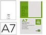 BLOC NOTAS LIDERPAPEL LISO A7 80 HOJAS 60G/M2 PERFORADO