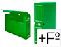 CAJA ARCHIVO DEFINITIVO PLASTICO LIDERPAPEL VERDE 387X275X105 MM