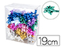 LAZO FANTASIA LIDERPAPEL 19 MM CAJA DE 50 UNIDADES COLORES SURTIDOS