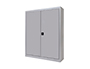 ARMARIO METALICO ROCADA DOS PUERTAS BATIENTES INCLUYE DOS BALDA 102X105X45 CM ACABADO AC00 GRIS/GRIS