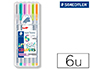 ROTULADOR STAEDTLER TRIPLUS FINELINER MY PASTEL ESTUCHE DE 6 UNIDADES COLORES SURTIDOS
