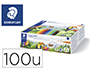 ROTULADOR STAEDTLER NORIS 326 SCHOOL PACK DE 100 UNIDADES COLORES SURTIDOS 10 X COLOR