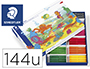 ROTULADOR STAEDTLER COLOR JUMBO TRAZO 3 MM SCHOOL PACK DE 144 UNIDADES COLORES SURTIDOS 12 X COLOR