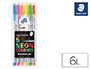 ROTULADOR STAEDTLER TRIPLUS NEON COLOURS ESTUCHE DE 6 UNIDADES COLORES SURTIDOS
