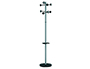 PERCHERO METALICO UNILUX ACCUEIL PIE 8 COLGADORES CON PARAGUERO Y BANDEJA GOTEO GRIS METALIZADO 177 X 38 CM