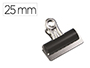 PINZA METALICA Q-CONNECT PALA FIJA 25 MM CAJA DE 10 UNIDADES