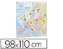 MAPA MURAL FAIBO EUROPA PLASTIFICADO ENROLLADO 110X98 CM