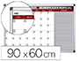 PLANNING MAGNETICO BI-OFFICE MENSUAL LACADO MARCO ALUMINIO ROTULABLE 90X60 CM