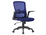 SILLA GIRATORIA Q-CONNECT BASE METAL REGULABLE EN ALTURA 910+75MM ALTO 610MM ANCHO 550MM PROFUNDIDAD AZUL