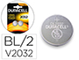 PILA DURACELL ALCALINA BOTON CR2032 BLISTER 2 UNIDADES
