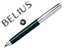 BOLIGRAFO BELIUS FRANKFURT NEGRO Y PLATA TINTA AZUL EN ESTUCHE