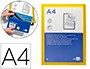 MARCO PORTA ANUNCIOS LIDERPAPEL MAGNETICO DIN A4 DORSO ADHESIVO REMOVIBLE COLOR AMARILLO