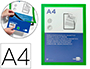 MARCO PORTA ANUNCIOS LIDERPAPEL MAGNETICO DIN A4 DORSO ADHESIVO REMOVIBLE COLOR VERDE