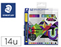 ROTULADOR STAEDTLER LUMOCOLOR RETROPROYECCION PUNTA DE FIBRA PERMANENTE 317 CAJA DE 14 UNIDADES COLORES SURTIDOS