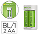 CARGADOR DE PILAS RECARGABLES GP AA/AAA INCLUYE 2 PILAS AA 2100 MAH