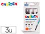 PINCEL CARIOCA RECARGABLE AGUA REDONDO CAJA DE 3 UNIDADES PUNTAS SURTIDAS