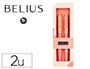 BOLIGRAFO BELIUS BARI SET CON 2 BOLIGRAFOS COLOR ROSA PUNTA 1 MM TINTA AZUL EN CAJA DE REGALO