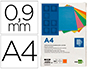 TAPA ENCUADERNACION LIDERPAPEL CARTON A4 0,9MM NARANJA FLUOR PAQUETE DE 50 UNIDADES