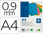 TAPA ENCUADERNACION LIDERPAPEL CARTON A4 0,9MM VERDE FLUOR PAQUETE DE 50 UNIDADES
