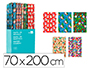 PAPEL DE REGALO LIDERPAPEL NAVIDAD ROLLO ANCHO 70 CM LONGITUD 2 M SURTIDO B MODELOS SURTIDOS GRAMAJE 60 GR