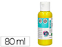 PINTURA ACRILICA LIDERPAPEL BOTE DE 80 ML AMARILLO