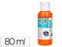 PINTURA ACRILICA LIDERPAPEL BOTE DE 80 ML NARANJA