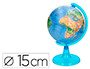 GLOBO TERRAQUEO LIDERPAPEL MAPA FISICO DIAMETRO 15 CM