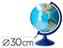 GLOBO TERRAQUEO LIDERPAPEL CON LUZ FISICO Y POLITICO ESCRIBIBLE DIAMETRO 30 CM