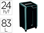 DESTRUCTORA DE DOCUMENTOS FELLOWES 325CI CAPACIDAD DE CORTE 24 H EN PARTICULAS DESTRUYE GRAPAS CLIPS