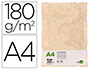 PAPEL PERGAMINO LIDERPAPEL DIN A4 CON BORDES 180G/M2 COLOR CREMA PAQUETE DE 50 HOJAS