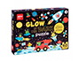 PUZLE APLI FLUORESCENTE ESPACIO 60 PIEZAS TAMAO 6X6 CM
