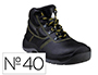 BOTAS DELTAPLUS DE SEGURIDAD PIEL CRUPON PIGMENTADA SUELA PU BI-DENSIDAD COLOR NEGRO TALLA 40