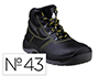 BOTAS DELTAPLUS DE SEGURIDAD PIEL CRUPON PIGMENTADA SUELA PU BI-DENSIDAD COLOR NEGRO TALLA 43