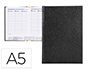 AGENDA ENCUADERNADA LIDERPAPEL CORFU A5 2024 SEMANA VISTA COLOR NEGRO PAPEL 60 GR
