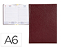 AGENDA ENCUADERNADA LIDERPAPEL CORFU A6 2024 DIA PAGINA COLOR ROJO PAPEL 60 GR
