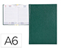 AGENDA ENCUADERNADA LIDERPAPEL CORFU A6 2024 DIA PAGINA COLOR VERDE PAPEL 60 GR