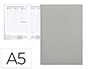 AGENDA ENCUADERNADA LIDERPAPEL CRETA 15X21 CM 2024 SEMANA VISTA COLOR GRIS PAPEL 70 GR