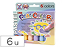 TEMPERA SOLIDA EN BARRA PLAYCOLOR PASTEL ONE CAJA DE 6 UNIDADES COLORES SURTIDOS