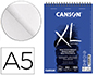 BLOC DIBUJO ACUARELA CANSON XL MIX MEDIA GRANO MEDIO DIN A5 15 HOJAS 300 GR