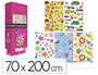 PAPEL DE REGALO BASIKA INFANTIL ROLLO ANCHO 70 CM LONGITUD 2 M DISEOS SURTIDOS GRAMAJE 60 GR