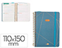 AGENDA ESCOLAR LIDERPAPEL CURSO 23-24 COLLEGE CLASSIC LINES MINI BILINGUE DOS DIAS PAGINA CARTON FORRADO ESPIRAL